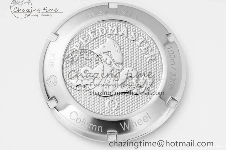 1222 UrbanChic Speedmaster Racing Master SS HKF Best Edition Blue Black Dial on SS Bracelet A 7808